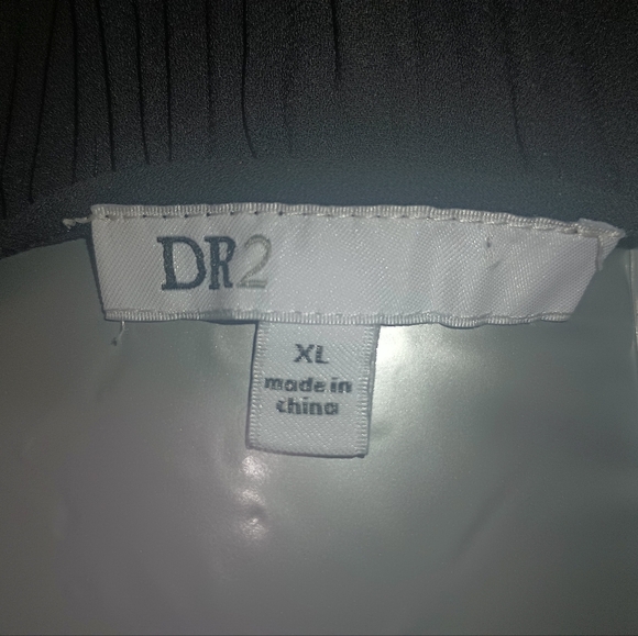 DR2 Black and White Blouse Top 103 - Picture 4 of 4